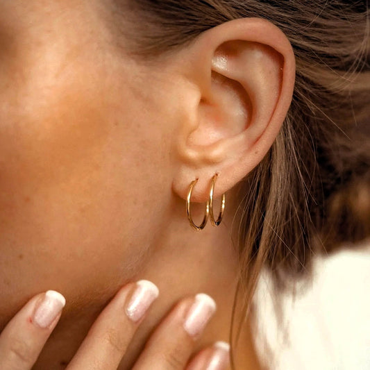 Klassische Creolen Ohrringe