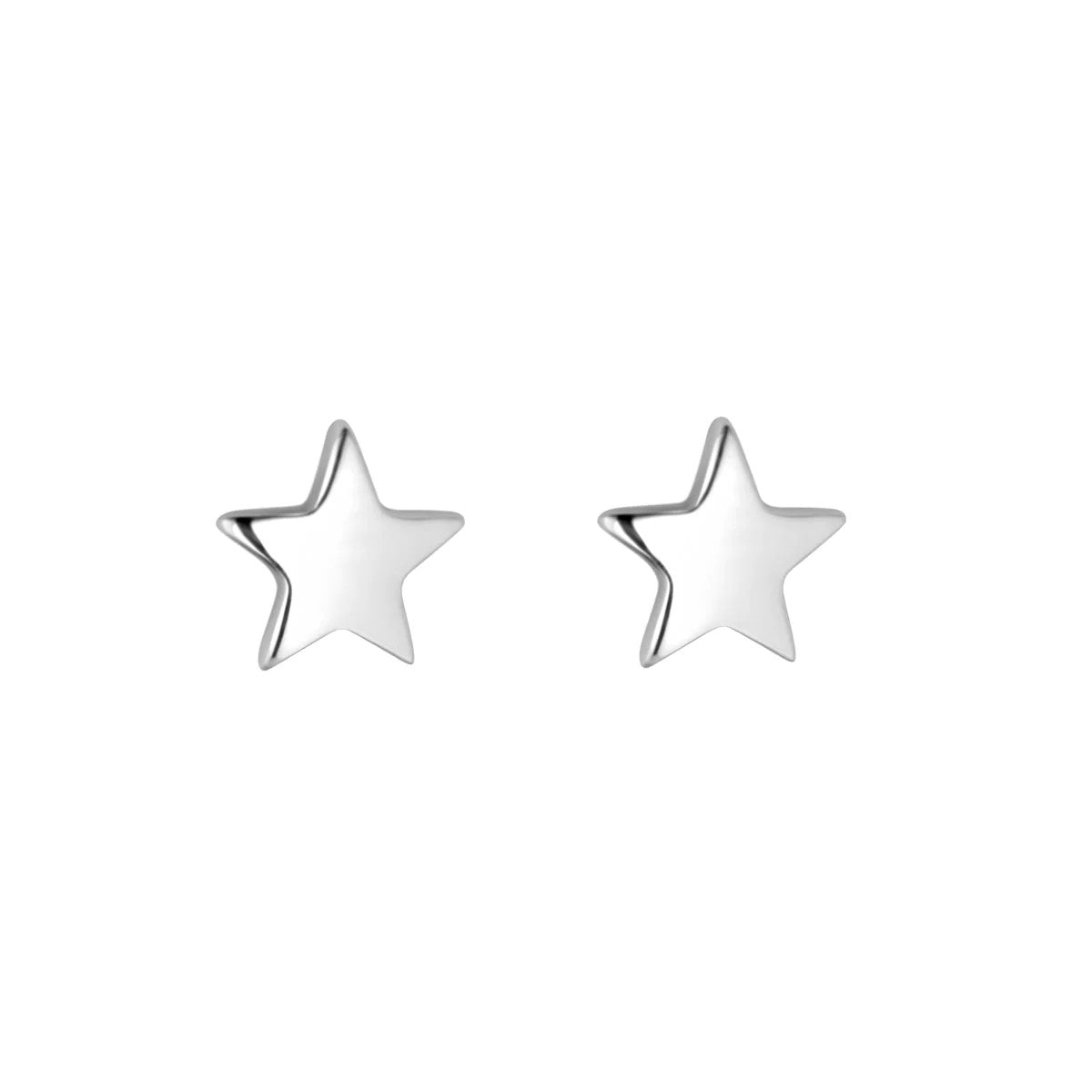 Star ear studs to care for the pierced ears
