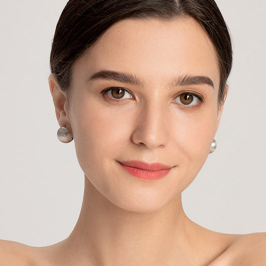 Kugelförmige Creolen Ohrringe