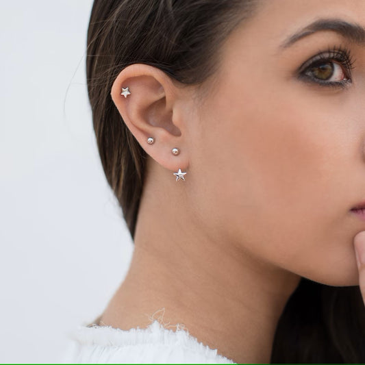 Kleine Kugel Ohrstecker