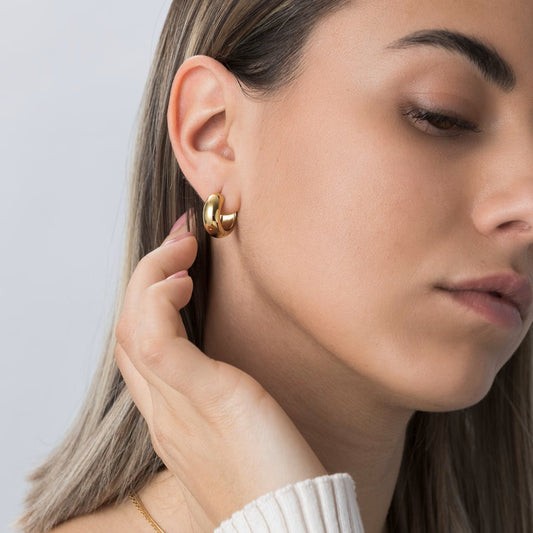 Dicke Chunky Creolen Ohrringe