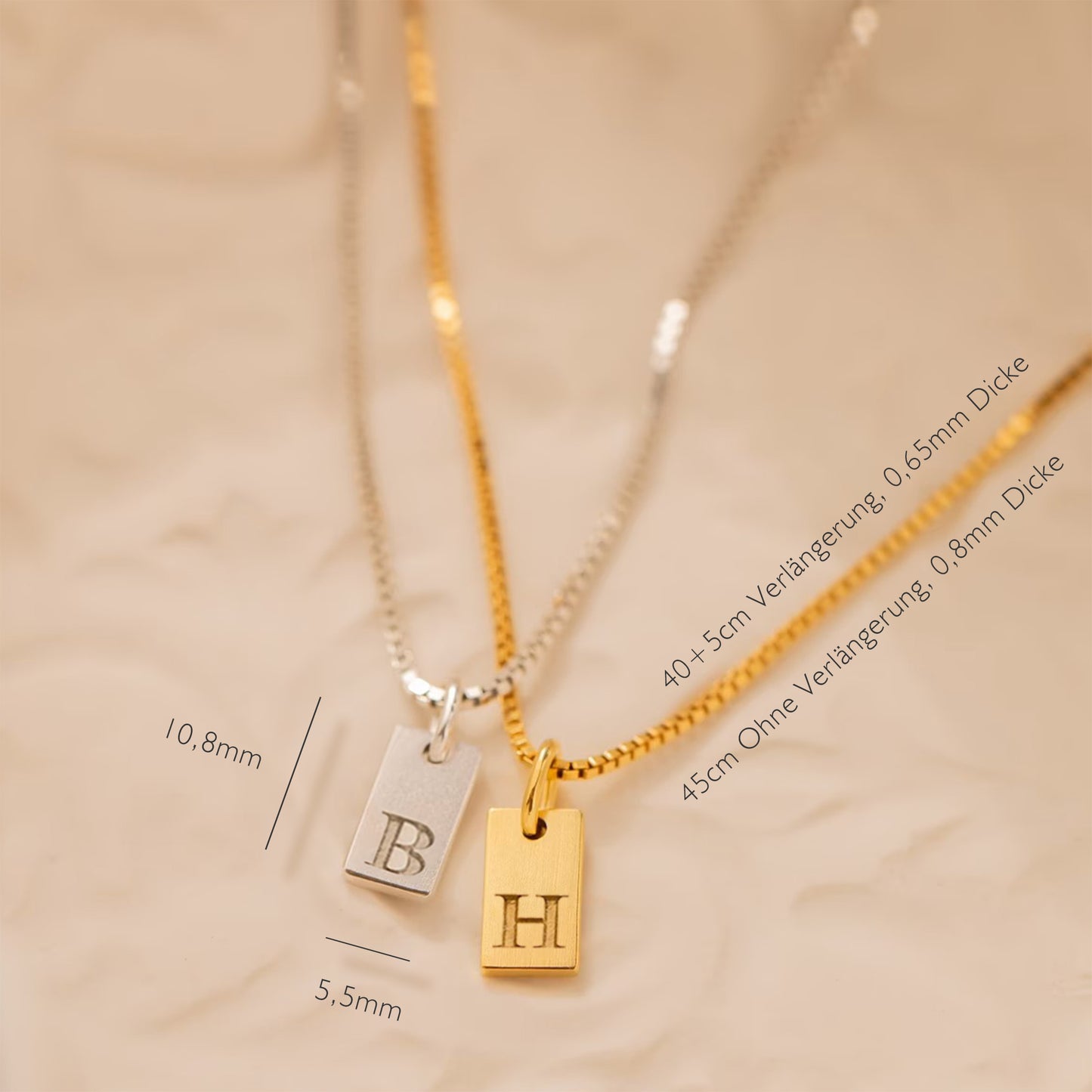 HOT SALE!! Zierliche Initial Halskette