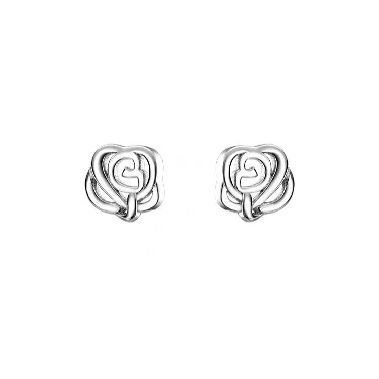 Rose Ohrstecker zur Pflege der Ohrlöcher