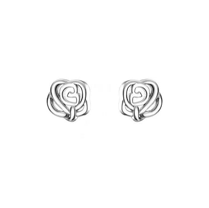 Rose Ohrstecker zur Pflege der Ohrlöcher