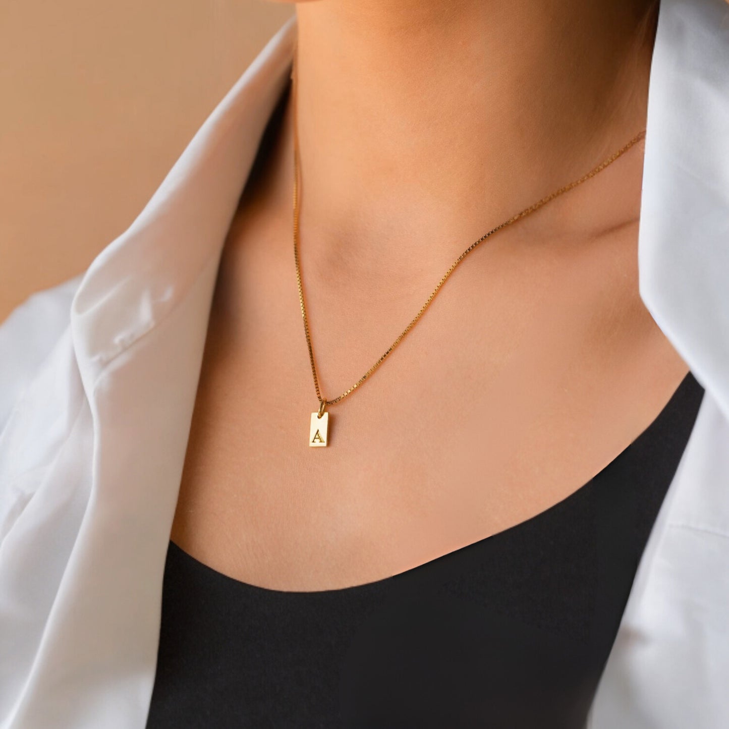 HOT SALE!! Zierliche Initial Halskette